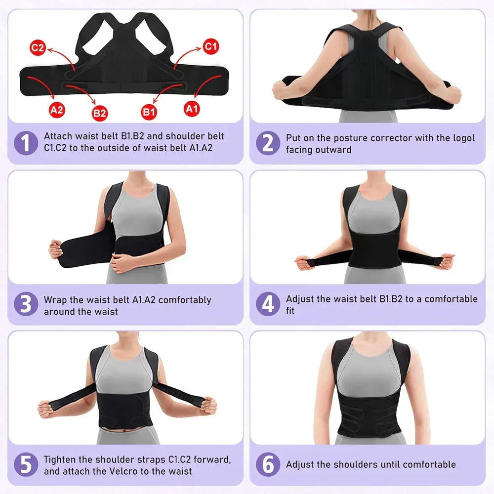 Adjustable Back Support Posture