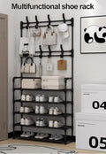 Multi-Layer Shoe Rack aur Coat Rack Storage DIY Clothes Hanger