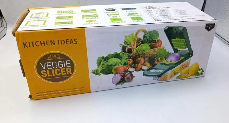 16-in-1 Vegetable Chopper & Slicer with Container
